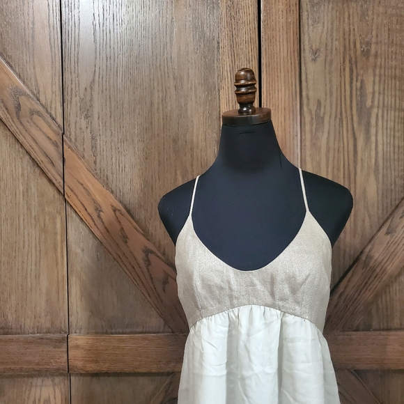 L'Agence Baby Doll Mixed Media Maxi Dress - Picture 4 of 4